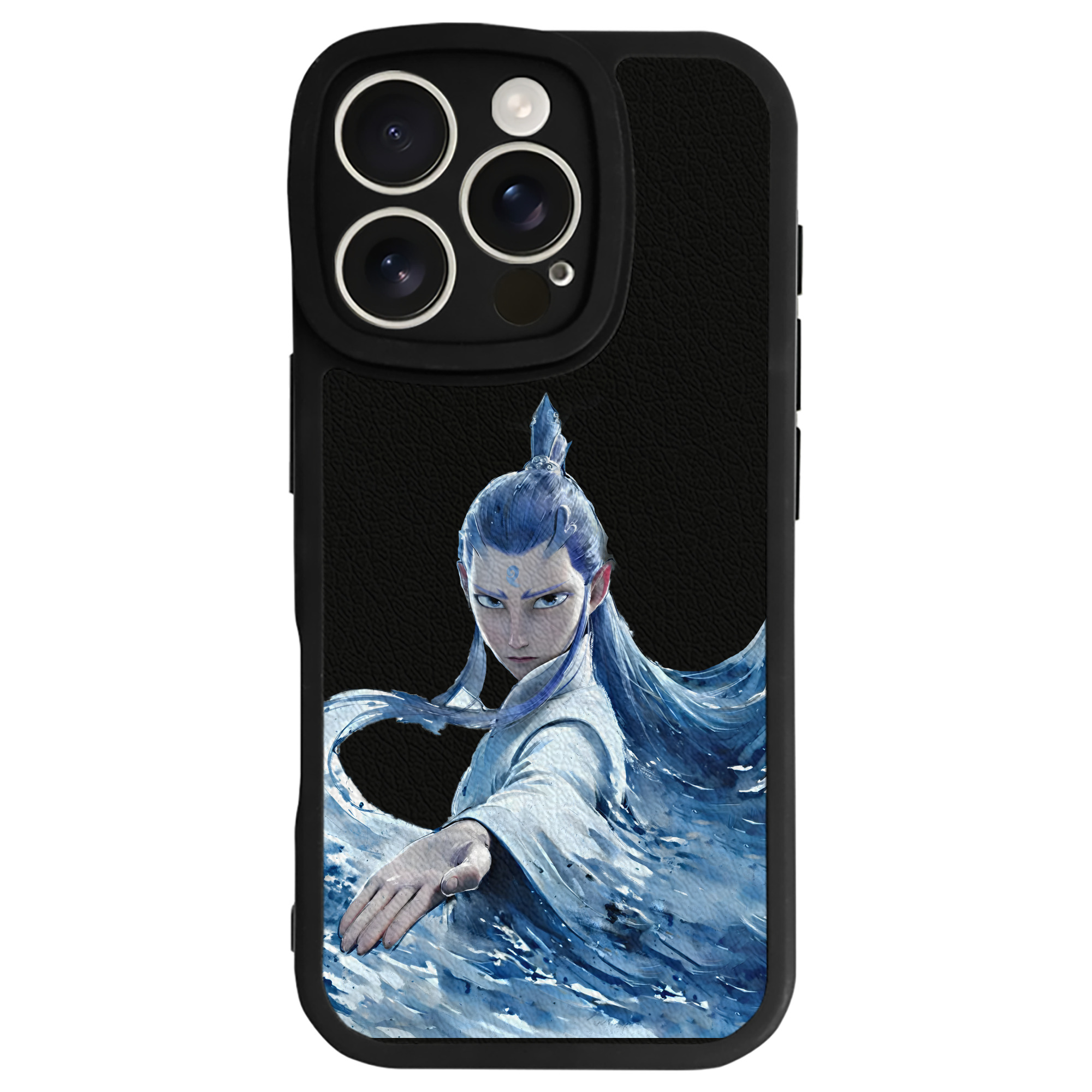 （画像用） Ne Zha 2 ナタ 魔童の大暴れ 【iPhone 16シリーズ対応】シリコンスマホケース（レザー調） 材質：シリコン